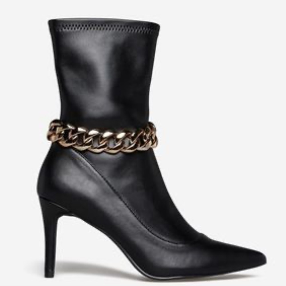 New in the box Black Caviar, Ayson vegan leather pointed toe booties size 12